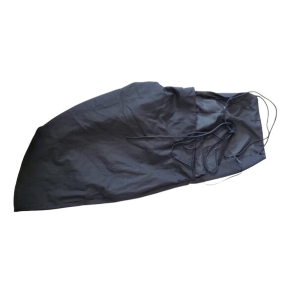 Revolve Lioness Cotton Linen Strappy Black Asymmetric Party Club Y2K Dress S - Picture 7 of 8